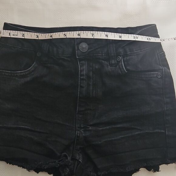 Black Denim Women's Shorts - Picture 16 of 16